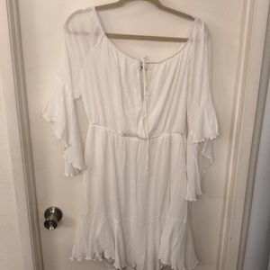 Fashion Nova Boho Flowy White Dress